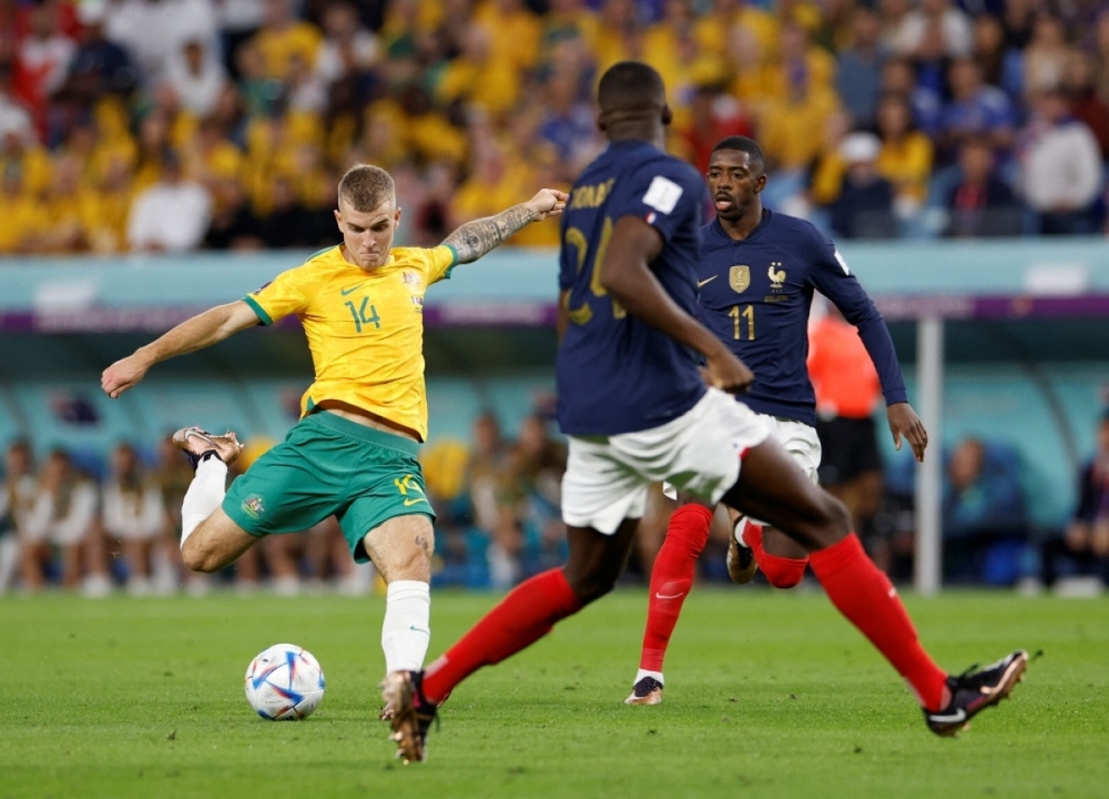 Pháp 4-1 Australia: Olivier Giroud sánh ngang Thierry Henry - Ảnh 1.