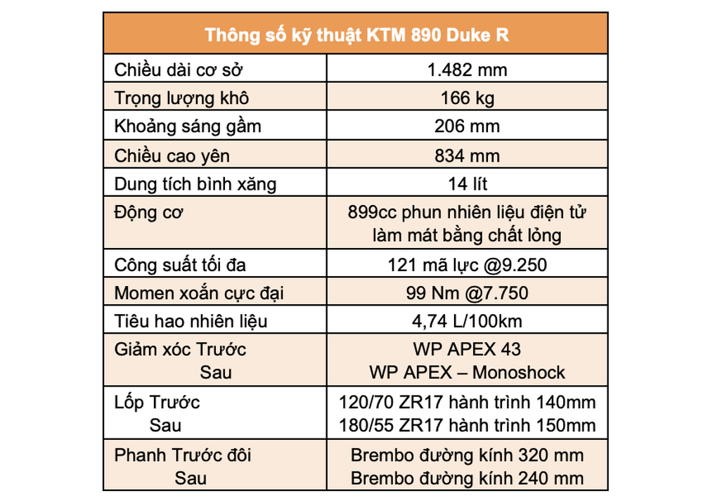 Thế giới 2 bánh: KTM 890 Duke R – Món lạ Châu Âu - Ảnh 6.