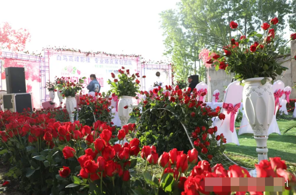 Chú rể tổ chức đám cưới ở nông thôn với 9999 bông hồng đỏ - Ảnh 7.
