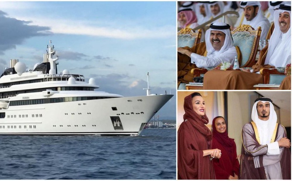 Cận cảnh du thuyền giá nửa tỷ USD, dài hơn cả sân bóng đá của Vương thất Qatar: Biểu tượng tột đỉnh của sự giàu sang ngự trị đại dương