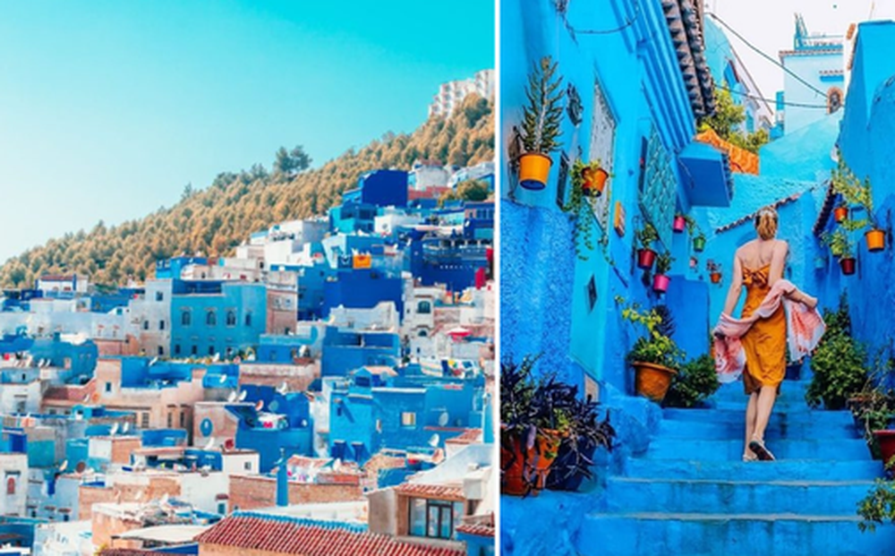 Ghé thăm thị trấn toàn màu xanh độc đáo: Giữa châu Phi lại có thiên đường bí mật như Santorini thứ hai