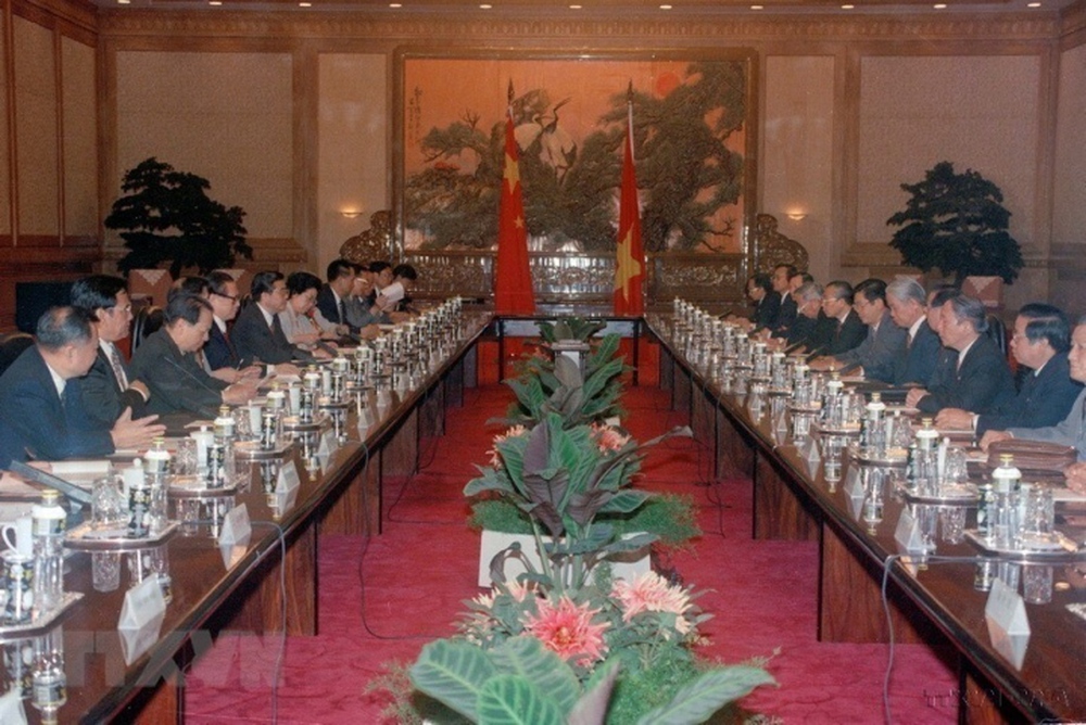 Hình ảnh về các nhà lãnh đạo Việt Nam và ông Giang Trạch Dân - Ảnh 13.
