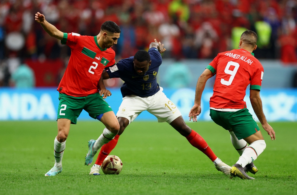 Trực tiếp Pháp 1-0 Morocco: Thế trận khó lường - Ảnh 1.