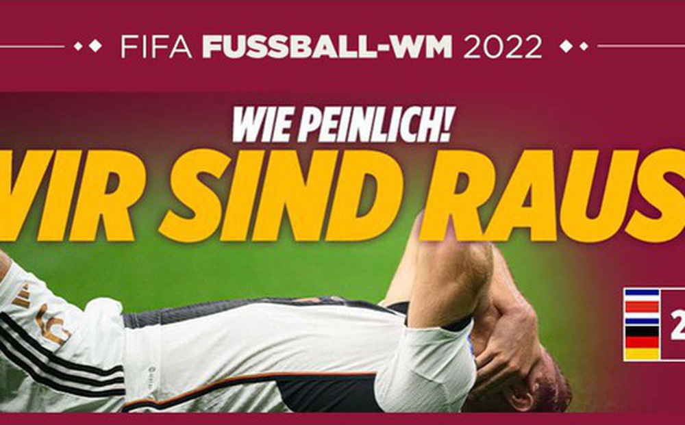 Báo chí Đức: 'Giờ đây Đức chỉ là một chú lùn bóng đá'