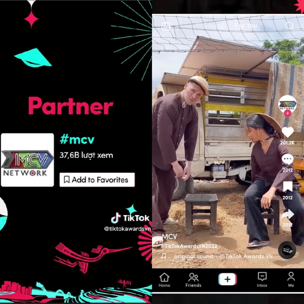 MCV Network đoạt giải Content Partner of the Year tại TikTok Awards Vietnam 2022