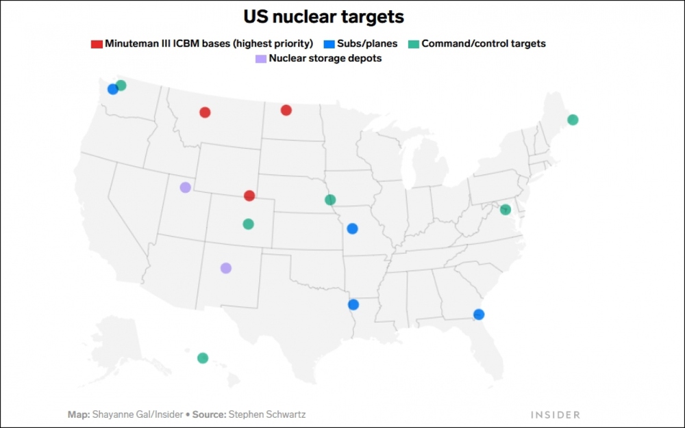 Những nơi trên đất Mỹ có thể bị tấn công hạt nhân nếu nổ ra xung đột với Nga - Ảnh 2.