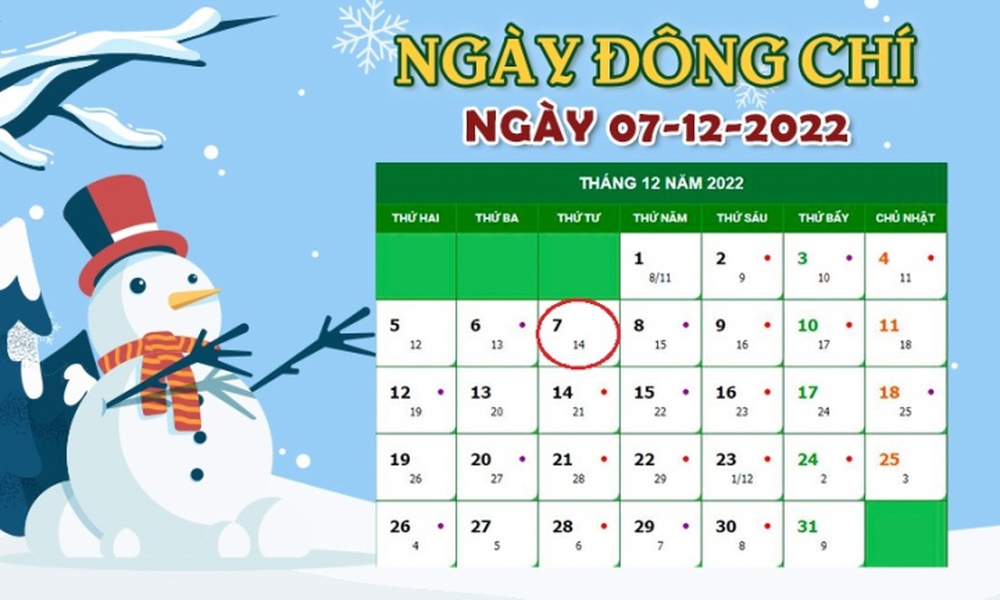 Lịch âm 7/12 - tra cứu lịch âm hôm nay thứ 4 ngày 7/12/2022 - Ảnh 1.