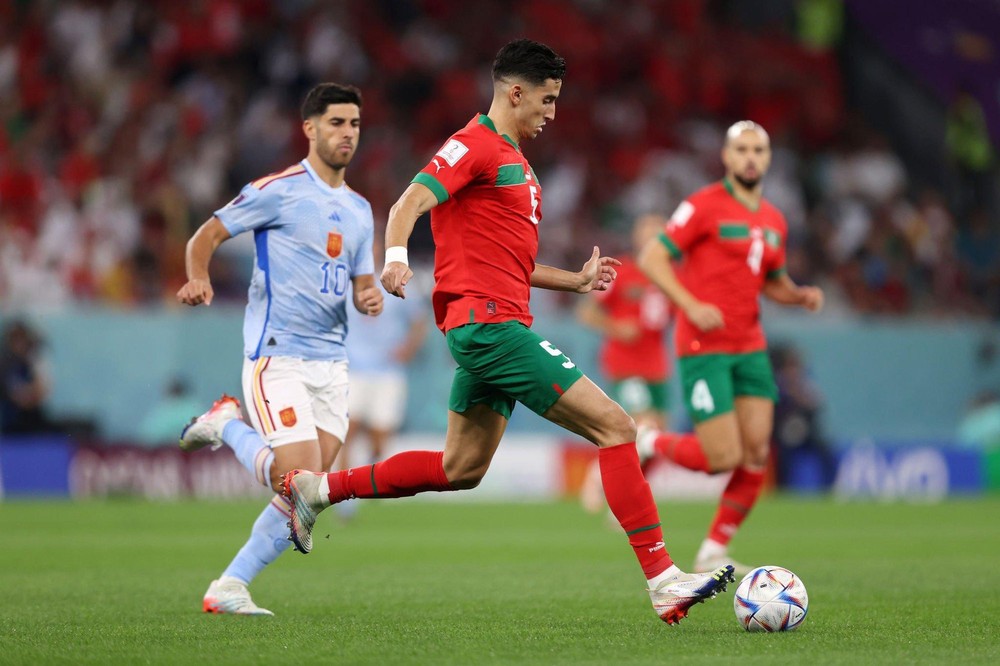 Trực tiếp bóng đá Maroc 0-0 Tây Ban Nha: Thế trận bế tắc - Ảnh 1.
