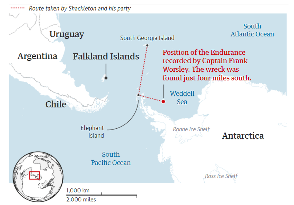 Vị trí phát hiện xác tàu huyền thoại Endurance: Sâu 3.000m ở Nam Cực, tọa độ tuyệt mật - Ảnh 4.