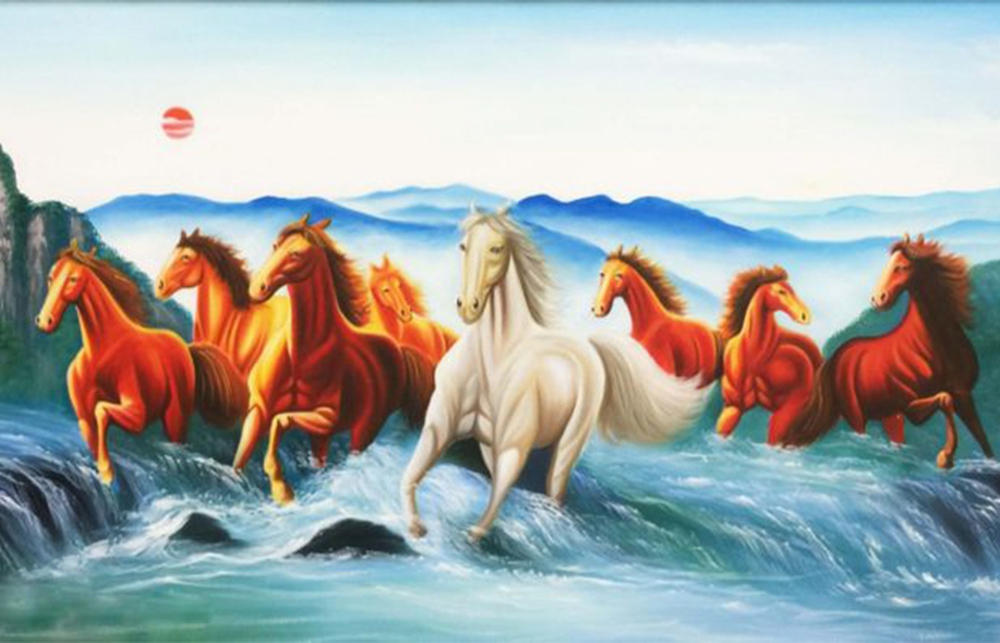 Những đại kỵ khi treo tranh phong thủy hình rồng, hổ, ngựa và gà trống, ai cũng phải biết - Ảnh 4.