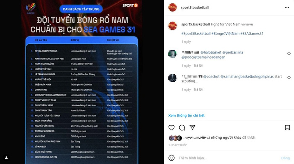 The basketball team has just released the training list, and the fans of your country invite each other to look at the Vietnamese squad - Photo 2.