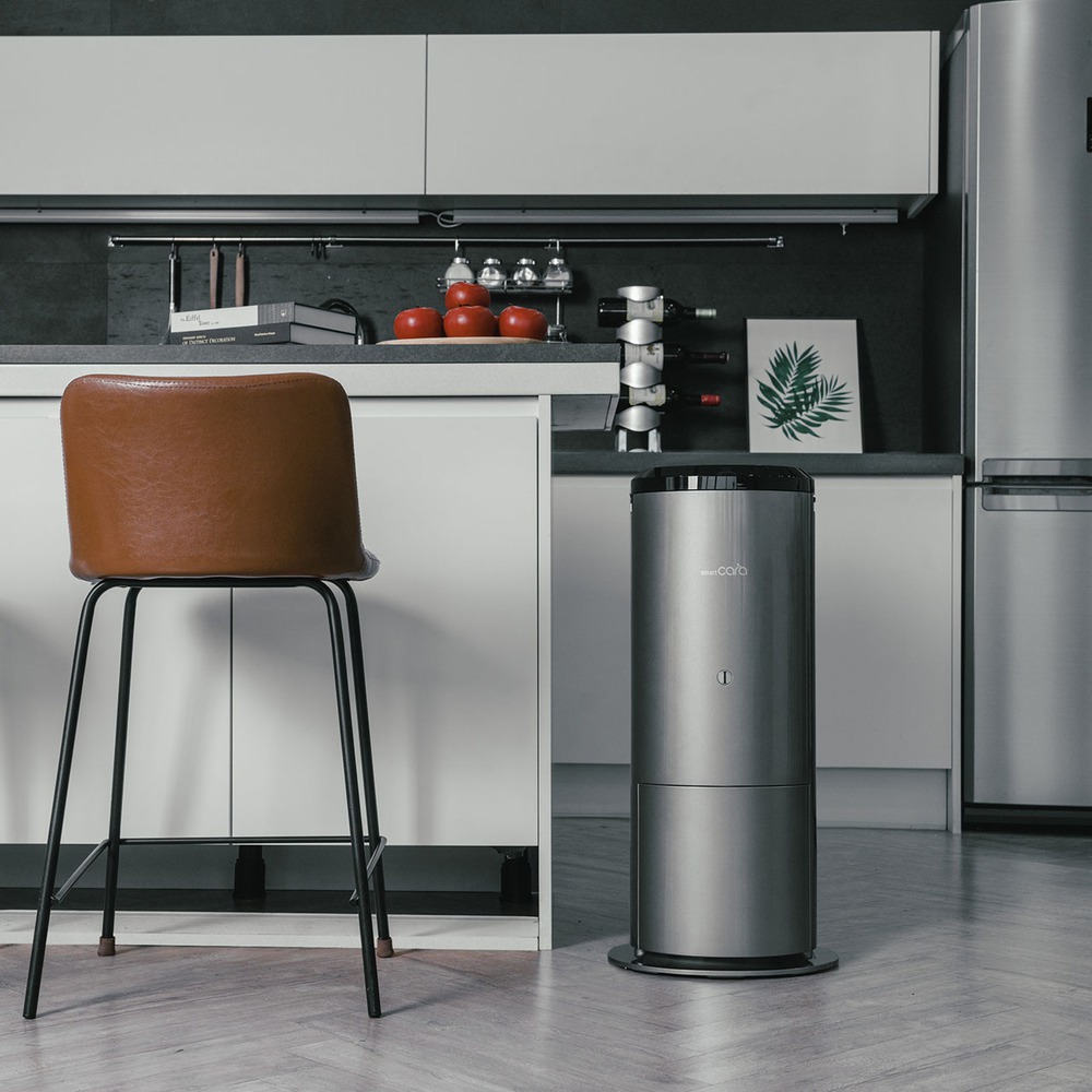 This trash can turns leftover food into humus for plants, the same price as a mid-size scooter - Photo 5.