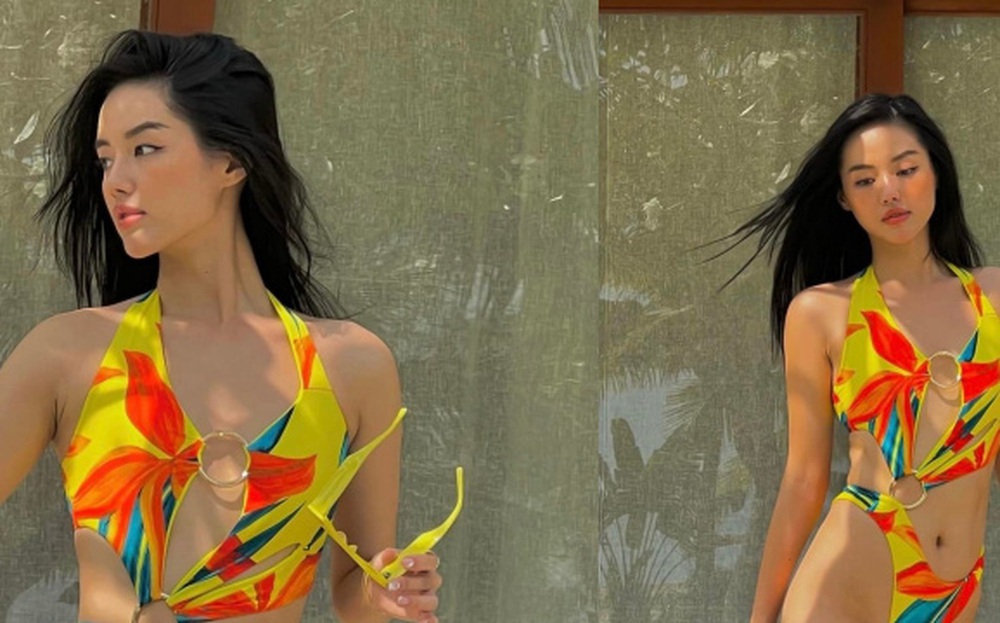 Khánh Linh The Face cuốn hút với bikini sắc màu