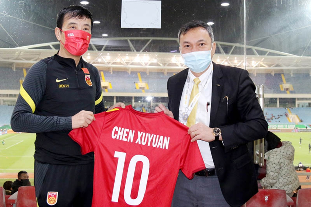 The president of the Chinese Football Federation was criticized as 