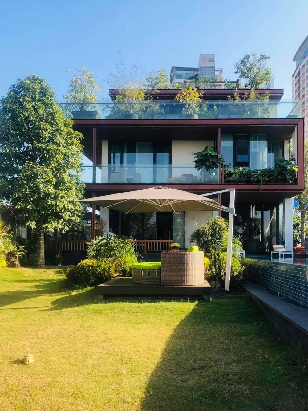 Hoa hậu Phương Lê miệt mài trồng rau, nuôi gà trong căn biệt thự 200 tỷ - Ảnh 2.
