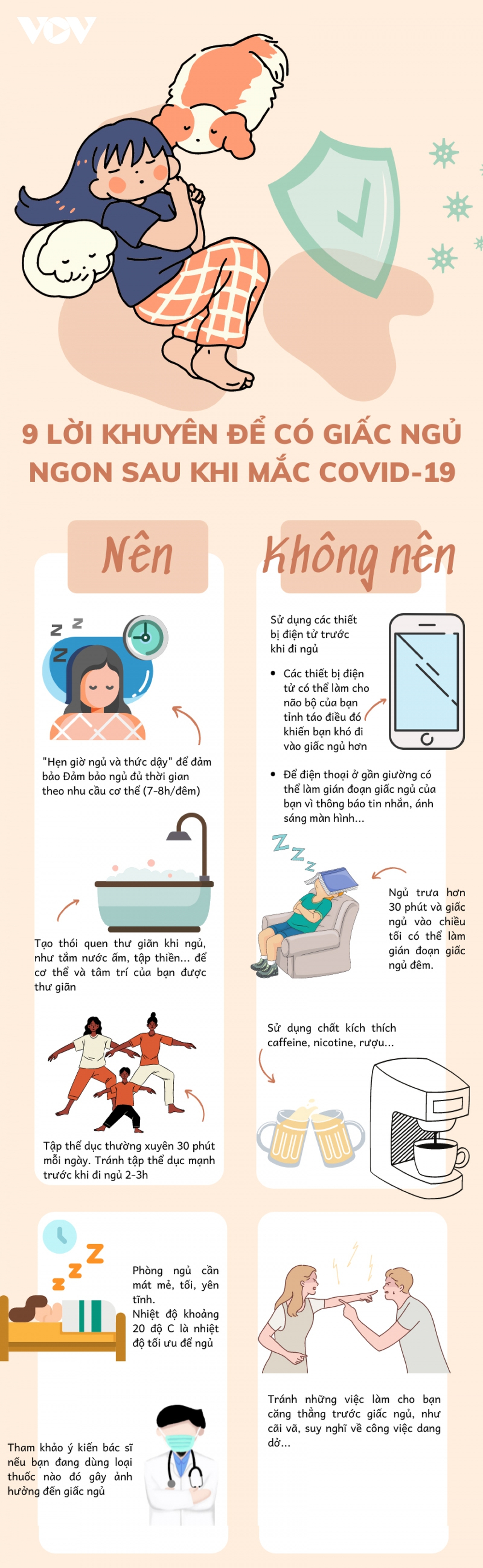 9 lời khuyên để bạn có giấc ngủ ngon sau khi mắc COVID - Ảnh 1.