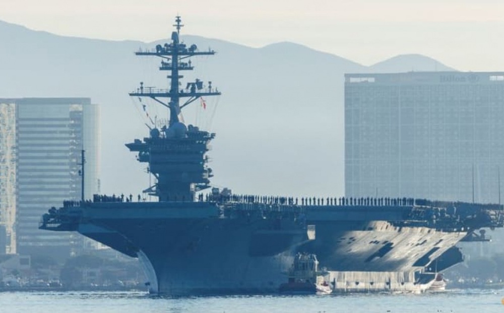 Tàu sân bay Mỹ xuất hiện ngoài khơi Bán đảo Triều Tiên, sắp tập trận chung với Nhật Bản