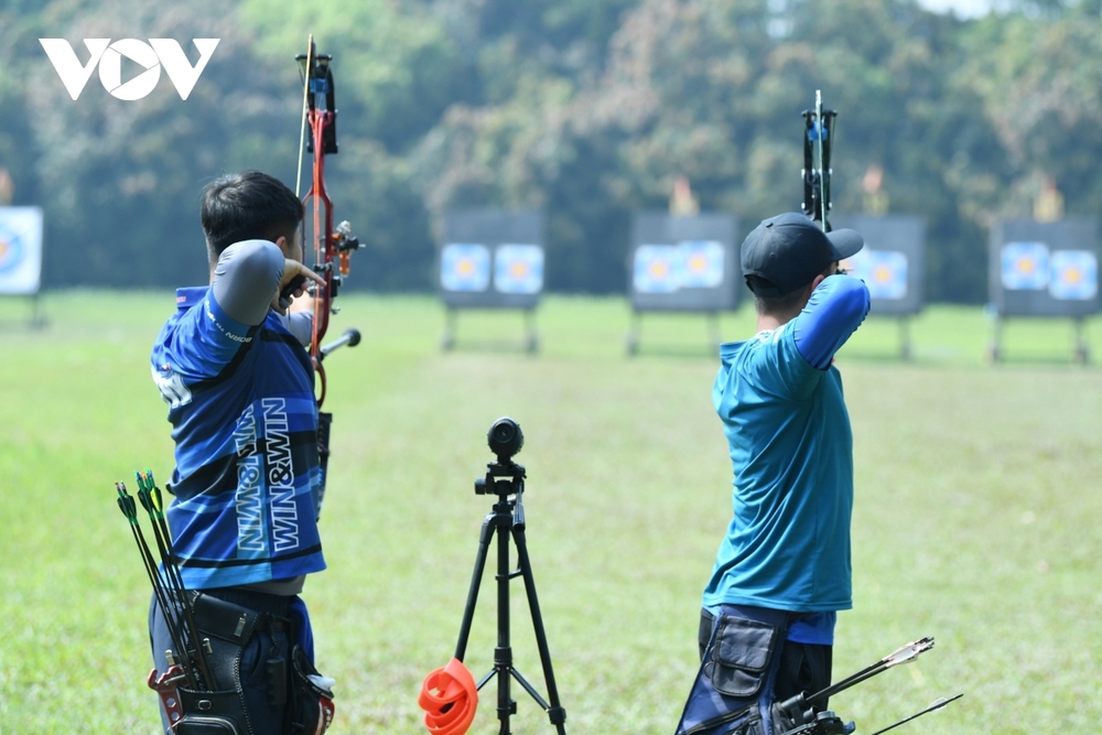 Đội tuyển bắn cung Việt Nam căng mình tập luyện để săn vàng SEA Games - Ảnh 3.