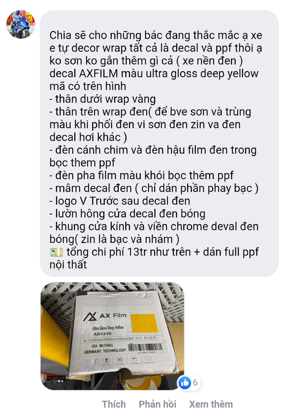 Chủ xe VinFast VF e34 độ nhẹ, dân mạng hăng say bình luận: Rất ấn tượng, nhìn như bò Ý - Ảnh 3.