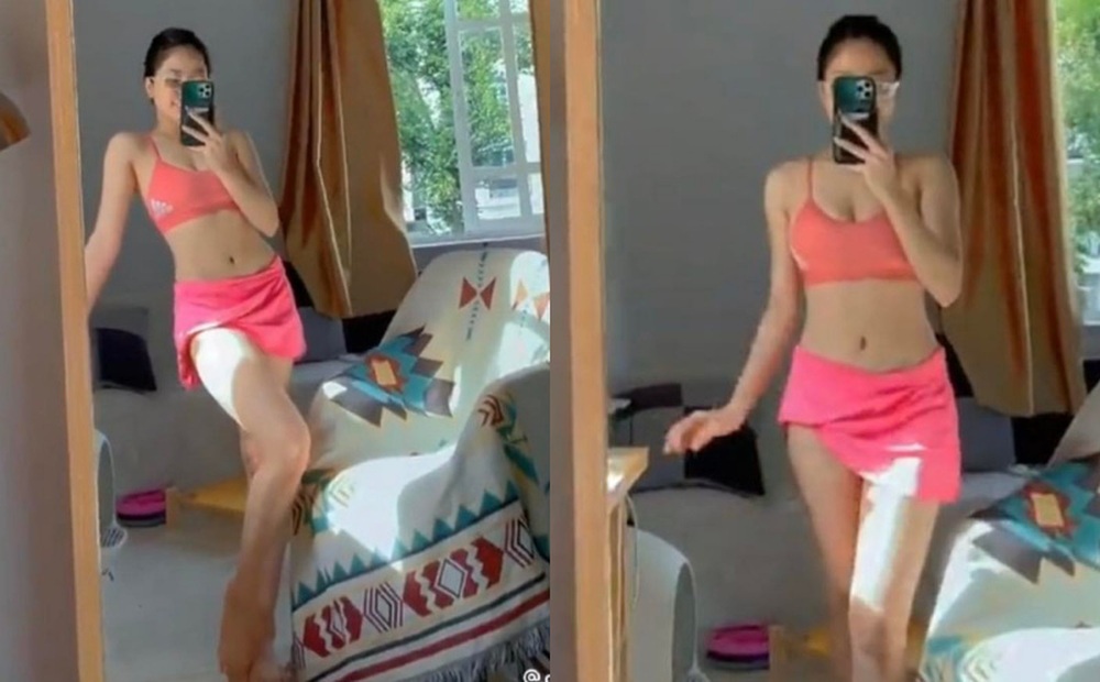 Hot girl Trâm Anh đăng clip khoe thân hình "chuẩn không cần chỉnh"