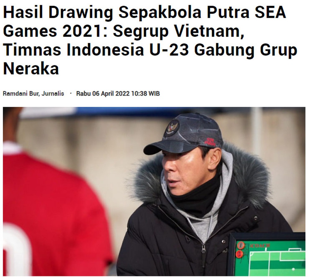Bao Indonesia is worried, calling the group against U23 Vietnam 
