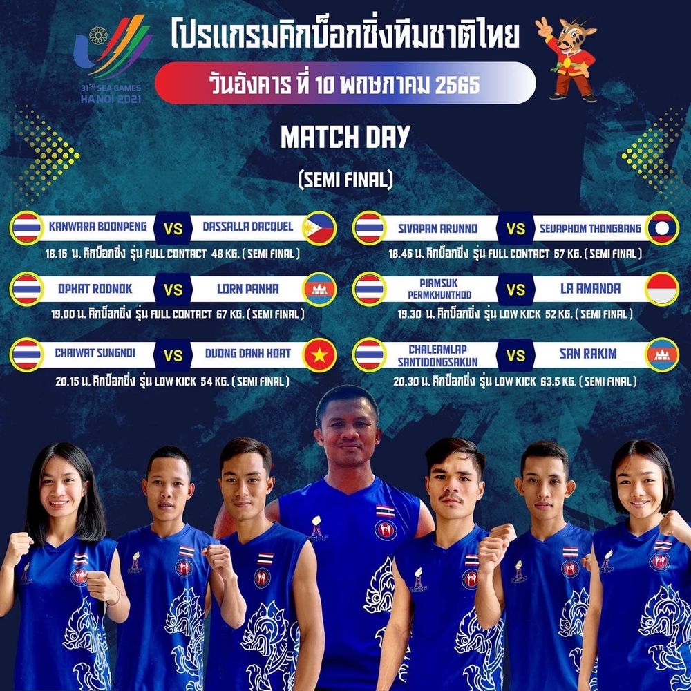 Đụng độ học trò đệ nhất cao thủ Thái Lan, dàn võ sĩ Việt chờ chiếm ngôi đầu SEA Games 31 - Ảnh 3.