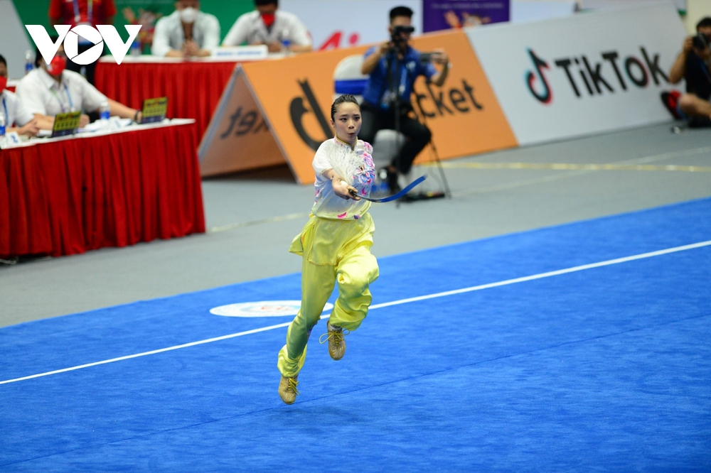 Hoa khôi Wushu Dương Thúy Vi: HCV SEA Games vẫn khất nợ mẹ chàng rể - Ảnh 1.