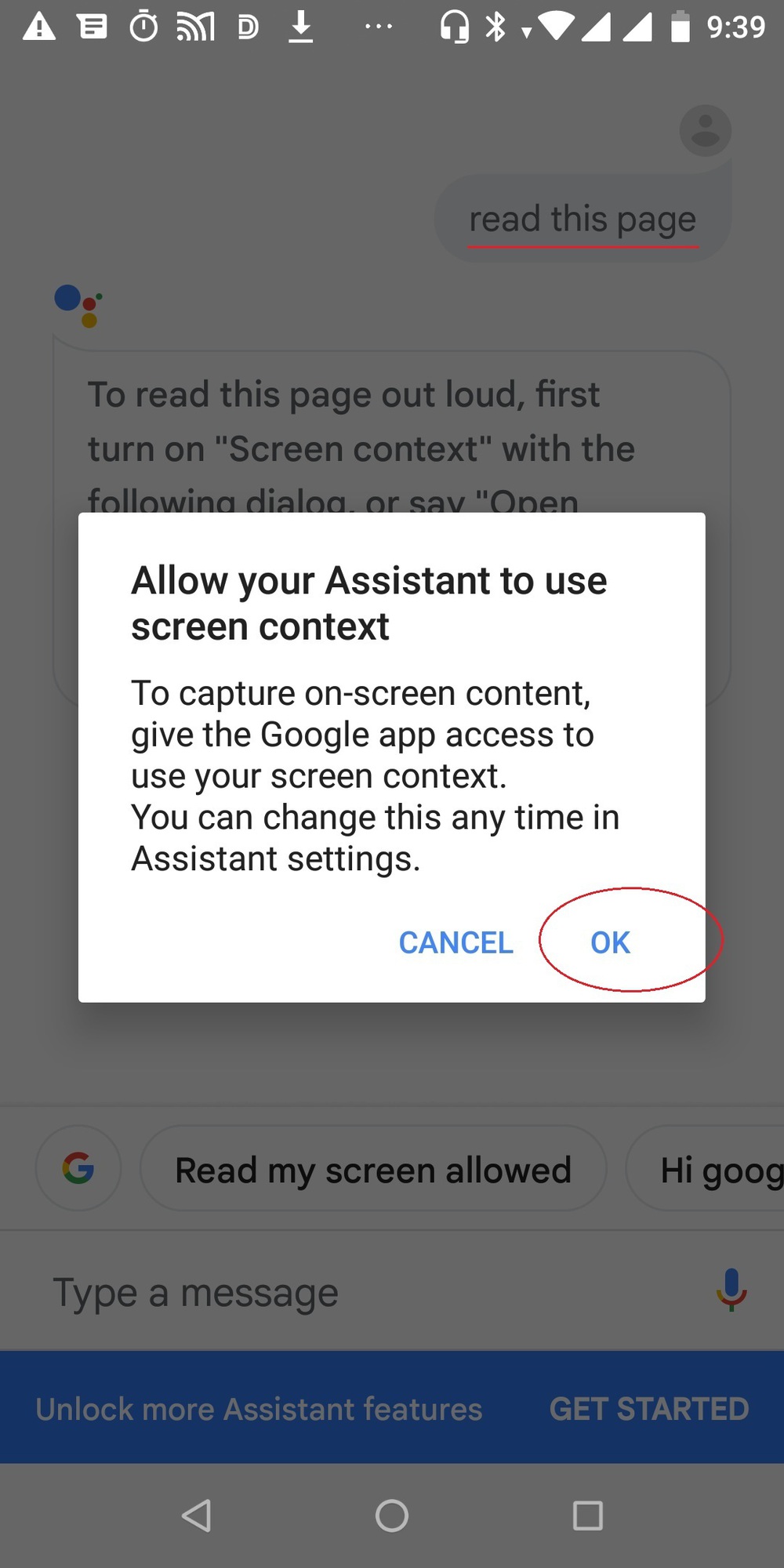 Instructions to listen to Google virtual assistant read website content - Photo 1.