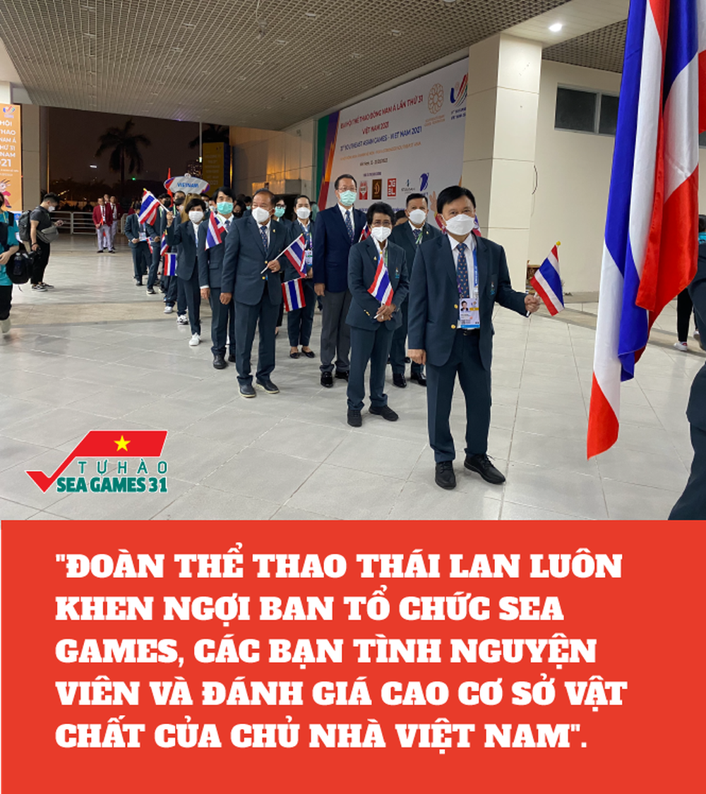 Đoàn thể thao Thái Lan không ngại cổ vũ cho U23 Việt Nam, khen ngợi hết lời SEA Games 31 - Ảnh 3.