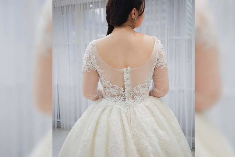 Cô dâu của Công Lý diện 3 váy chụp ảnh cưới  Ngôi sao