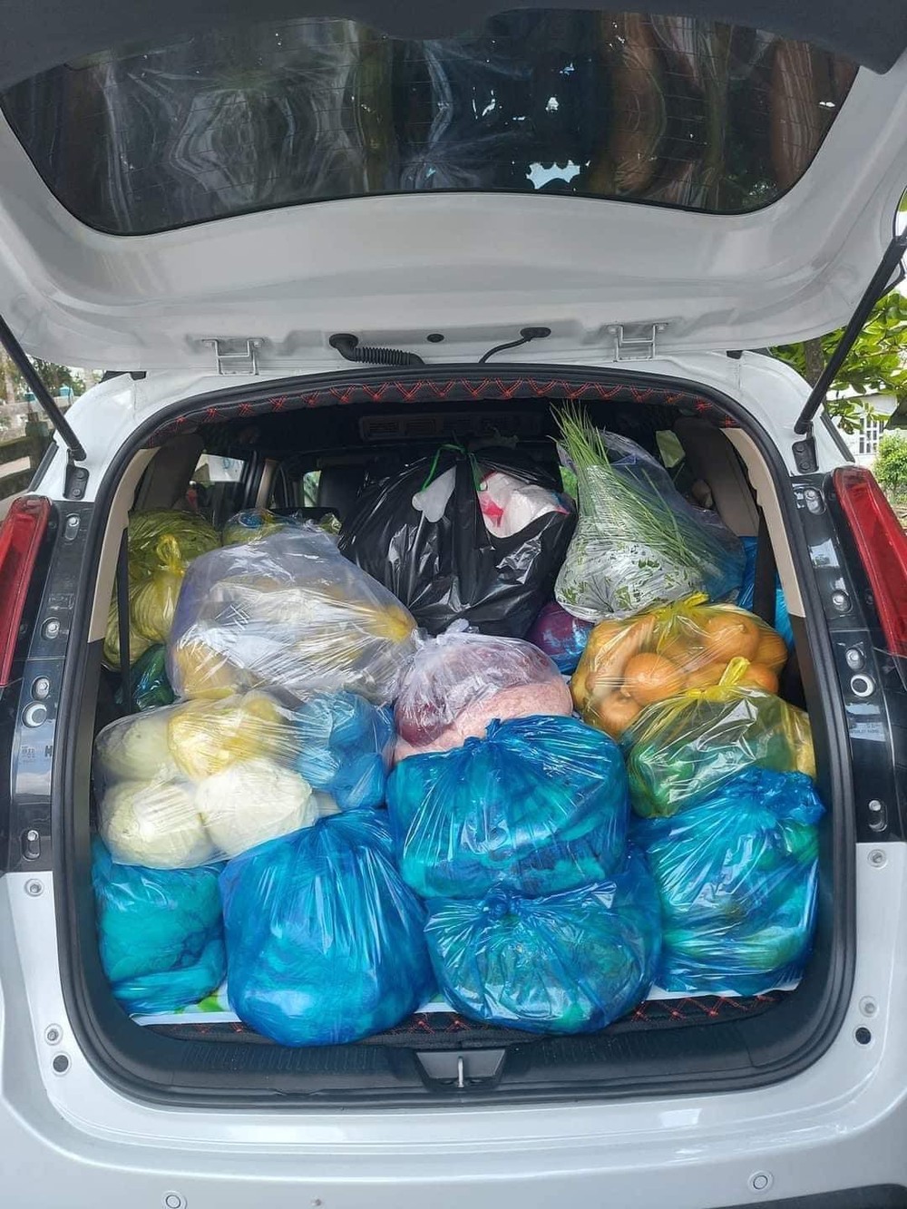 Car trunks full of vegetables, meat and fish left in the countryside flooded social networks, netizens argued - Photo 1.