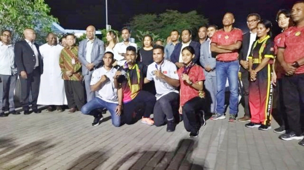 Timor Leste trao học bổng cho vận động viên giành huy chương tại SEA Games 31 - Ảnh 1.
