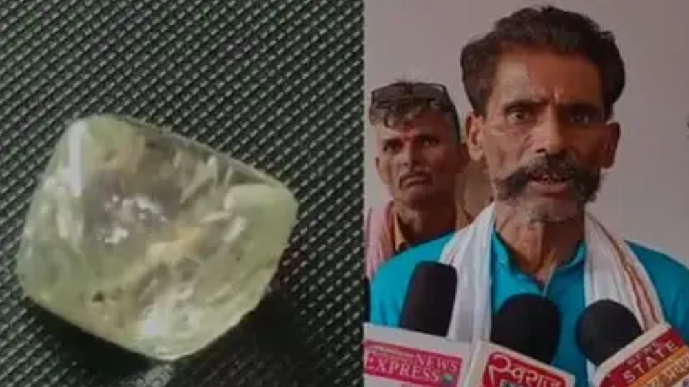 The lucky man found an 11.88 carat diamond - Photo 1.