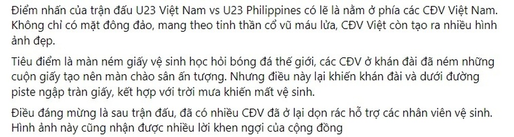 Màn mưa giấy vệ sinh tranh cãi trên sân Việt Trì: Hội trưởng CĐV Phú Thọ lên tiếng - Ảnh 1.