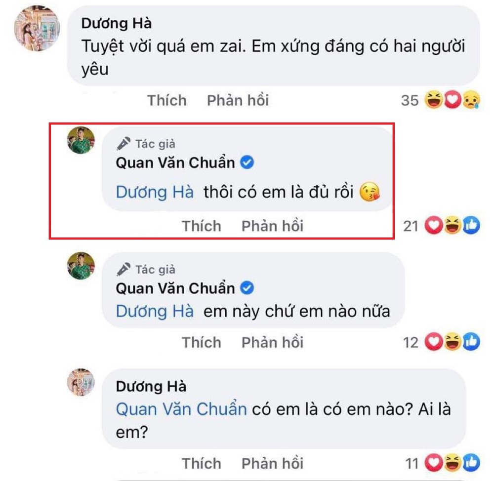 Thủ môn Quan Văn Chuẩn công khai ‘thả thính’ bạn gái hơn tuổi khiến dân tình ghen tị - Ảnh 2.