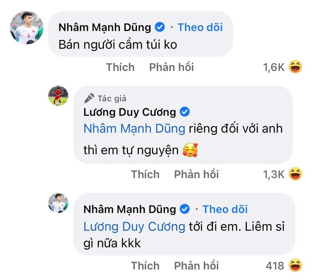 Đối đáp bất ngờ với dàn cầu thủ, Lương Duy Cương đích thị là ‘bậc thầy thả thính’ của U23 Việt Nam - Ảnh 2.