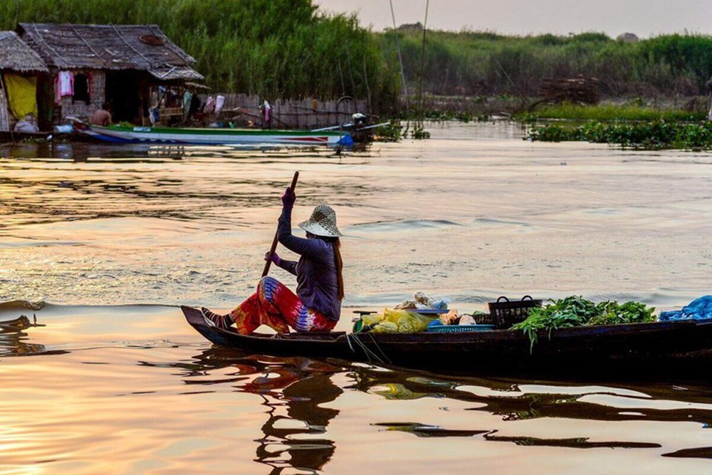 Thế giới thanh khiết trên những ngôi làng nổi ở Campuchia - Ảnh 8.
