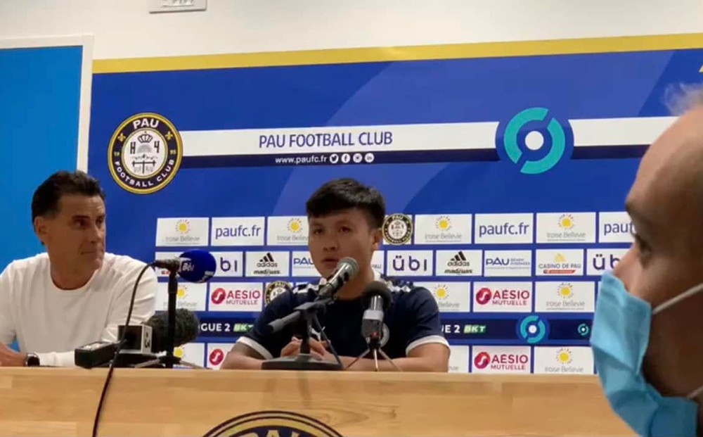 Quang Hải họp báo, ra mắt CLB Pháp - Pau FC: "Tôi thường đặt mục tiêu cao cho bản thân"