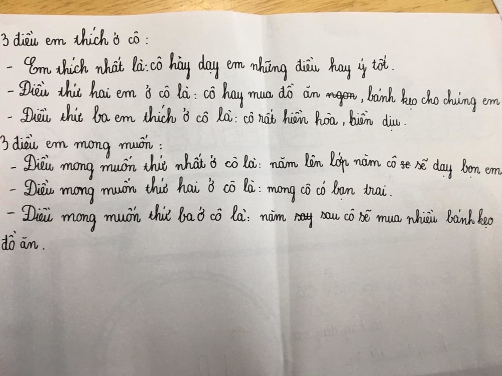 Cho học sinh chấm điểm cô chủ nhiệm, nữ giáo viên bị chấn động mạnh trước đám trò dễ thương - Ảnh 4.