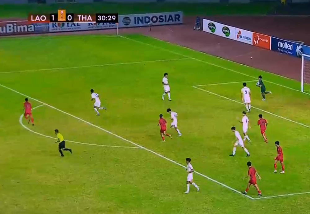 TRỰC TIẾP U19 Thái Lan 0-1 U19 Lào: U19 Lào bất ngờ ghi bàn dẫn trước - Ảnh 1.