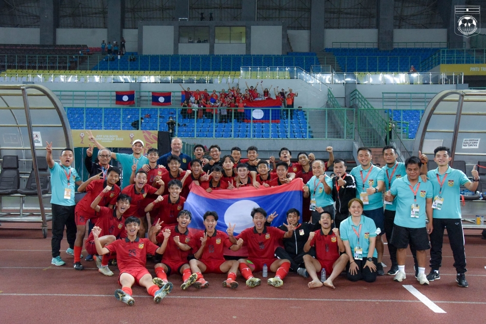 U19 Lào được thưởng khủng sau thành tích vào chung kết U19 Đông Nam Á 2022 - Ảnh 1.