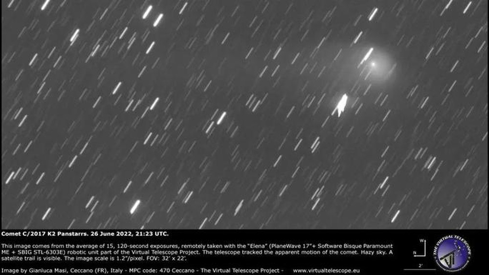 Sao chổi sà xuống Trái Đất đêm nay có đường kính to tới 160 km - Ảnh 1.
