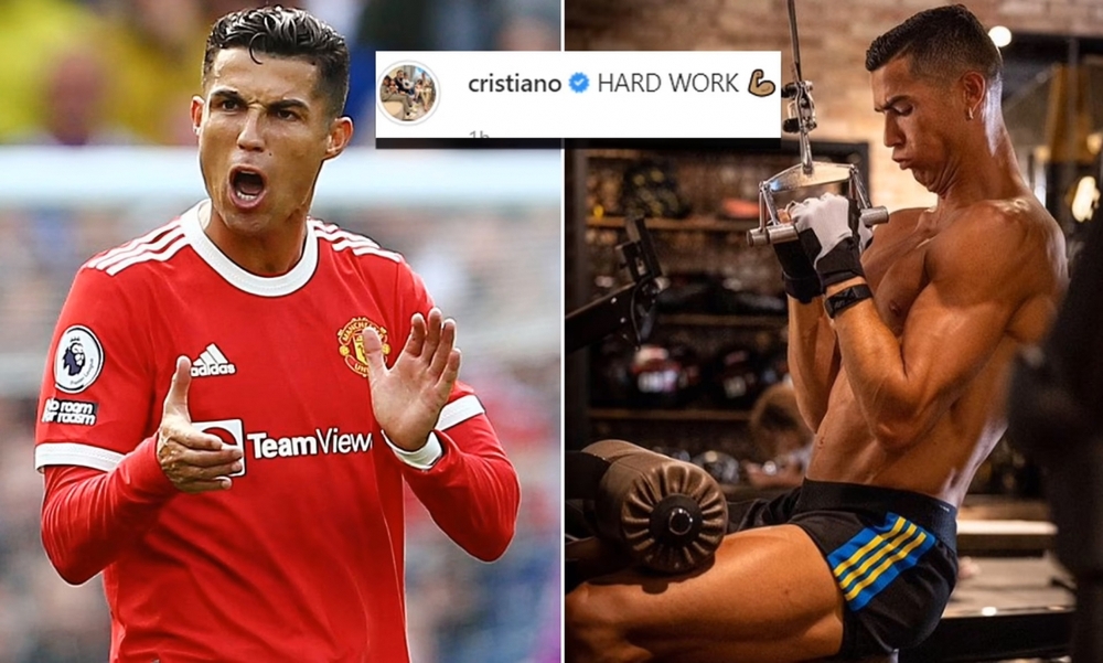 Cristiano Ronaldo khoe cơ bắp cuồn cuộn sau khi đòi rời MU - Ảnh 1.