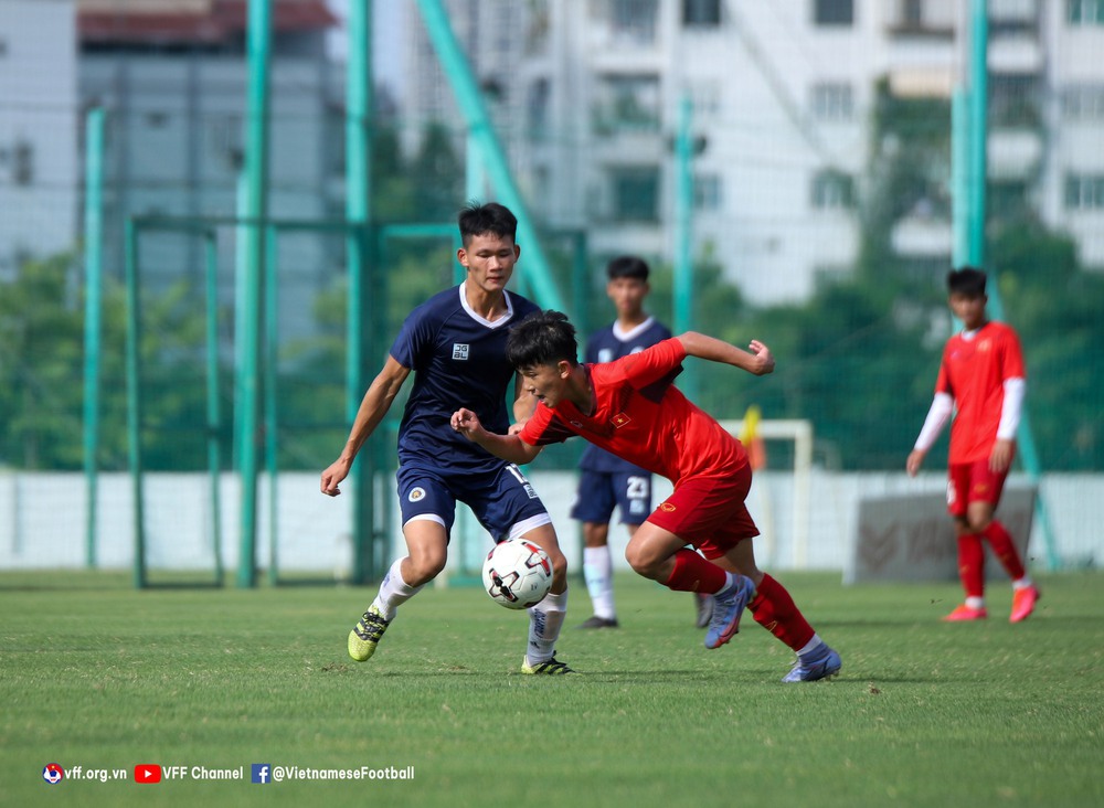 Đấu tập, U16 Việt Nam vs. U19 Hà Nội (1-3): Bài test chất lượng - Ảnh 1.