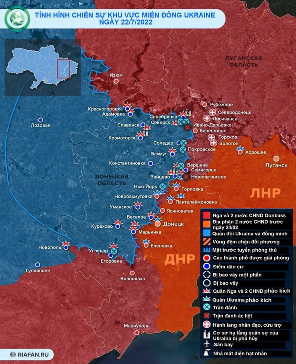 Quân đội Nga giảm tấn công ở Donetsk, Ukraine chuẩn bị phản công ở Kheson - Ảnh 2.