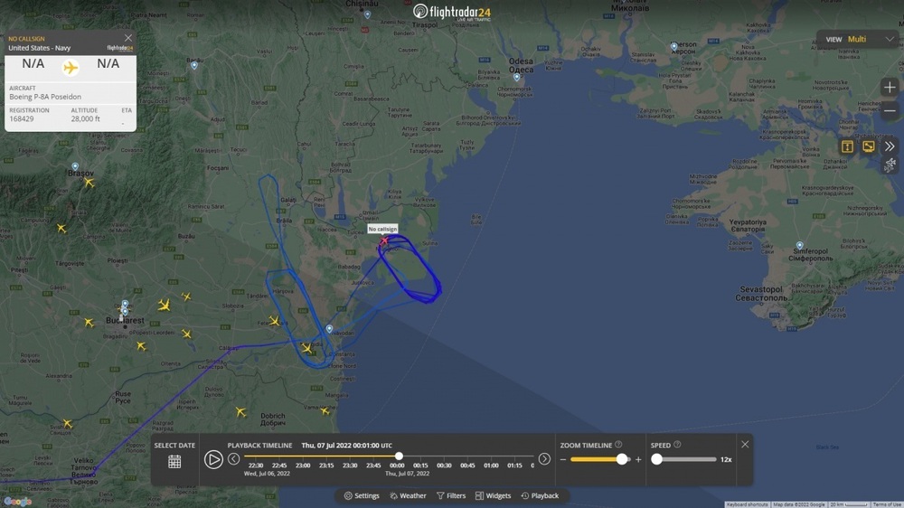 Máy bay săn ngầm của Mỹ xuất hiện bất thường gần Đảo Rắn trong nhiều giờ - Ảnh 1.