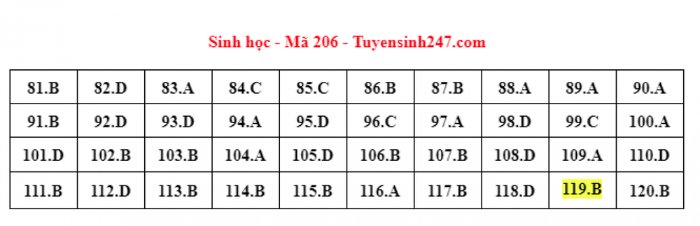 Cập nhật đáp án đề thi môn Sinh học trong kỳ thi tốt nghiệp THPT 2022 - Ảnh 2.