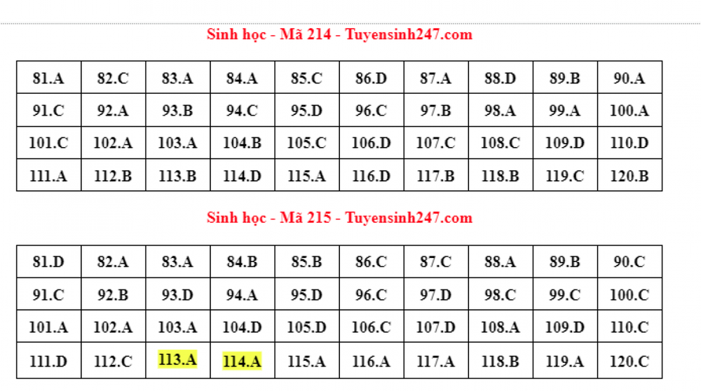 Cập nhật đáp án đề thi môn Sinh học trong kỳ thi tốt nghiệp THPT 2022 - Ảnh 5.