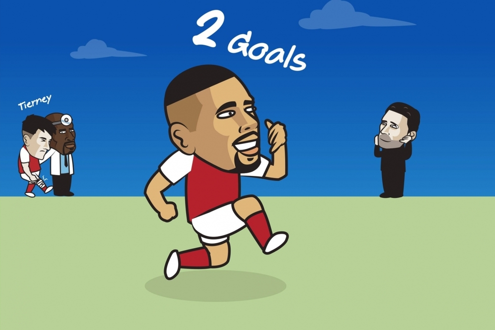 Biếm hoạ 24h: Gabriel Jesus ra mắt hoành tráng ở Arsenal - Ảnh 1.