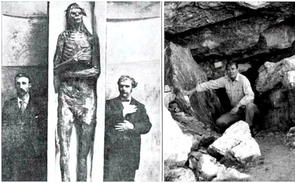 The mystery of the giant skeleton on the rocky mountain in the middle of the American desert has confused the scientific world for a century